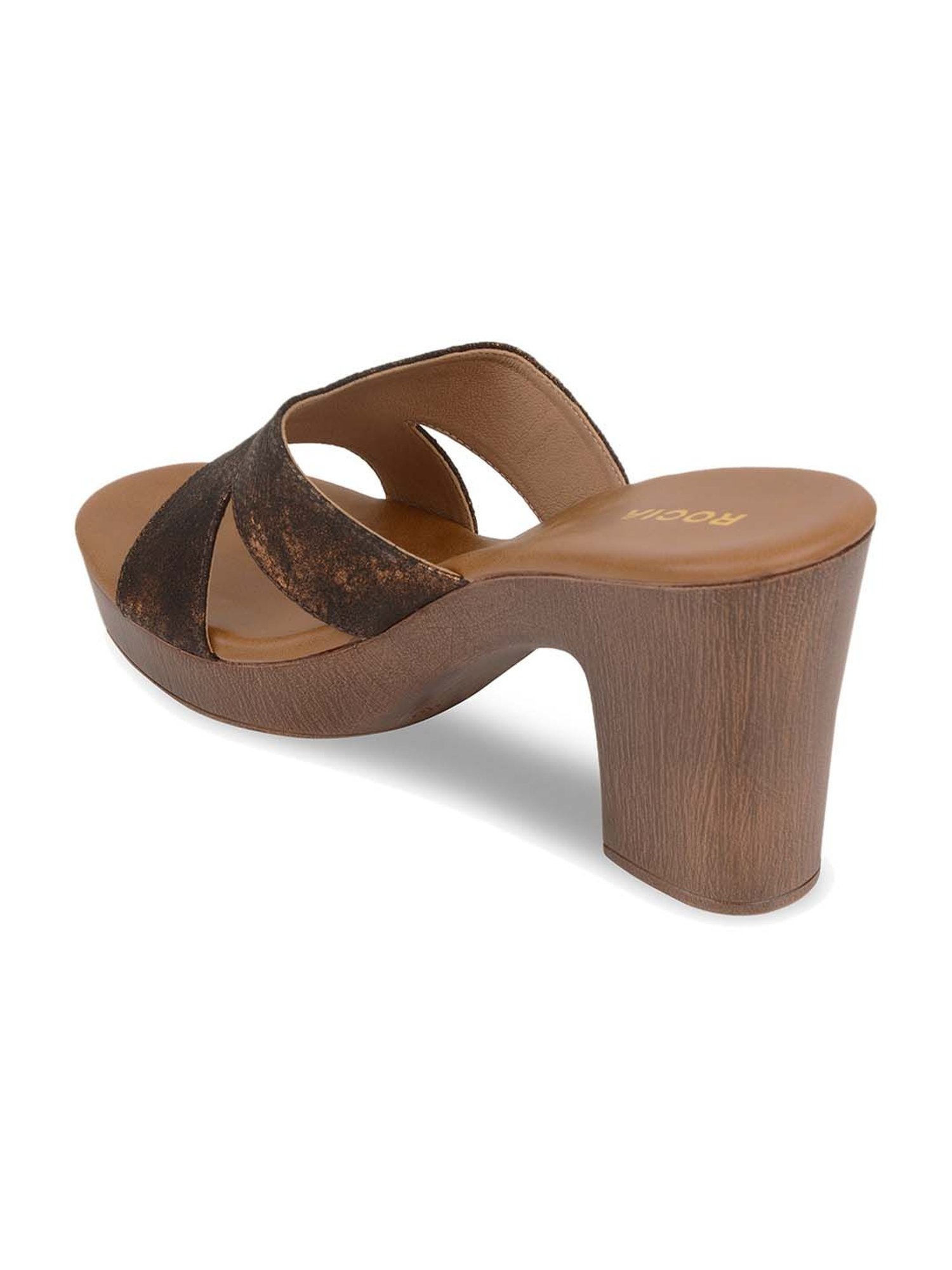 Rocia by Regal Women's Antique Gold Casual Sandals