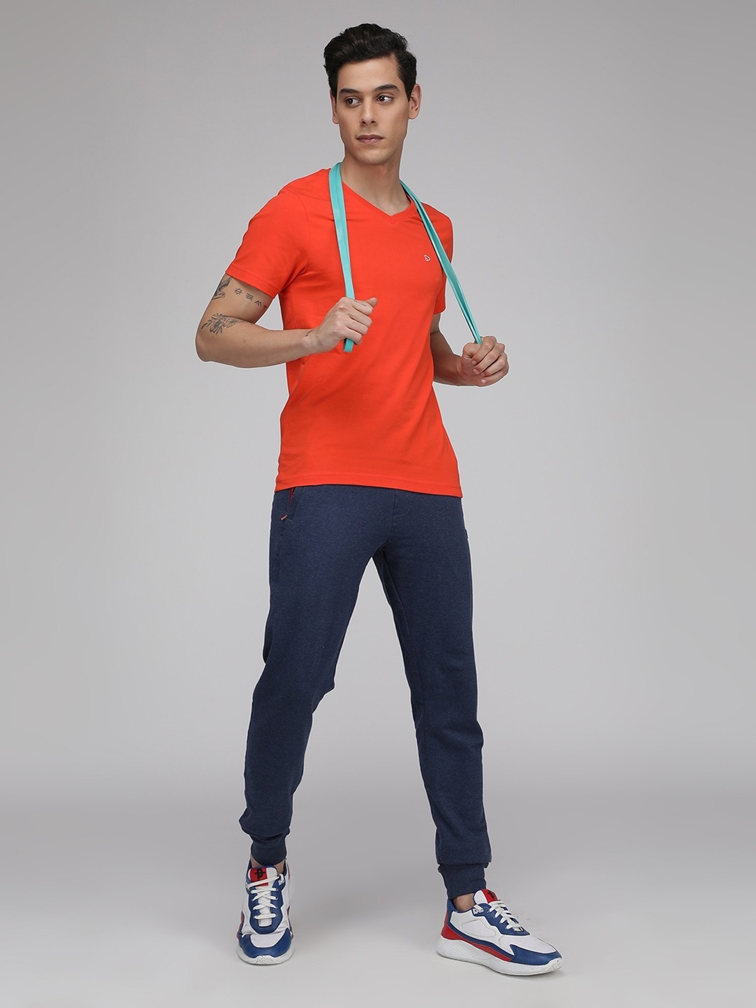 Sporto Tangerine Regular Fit T-Shirt