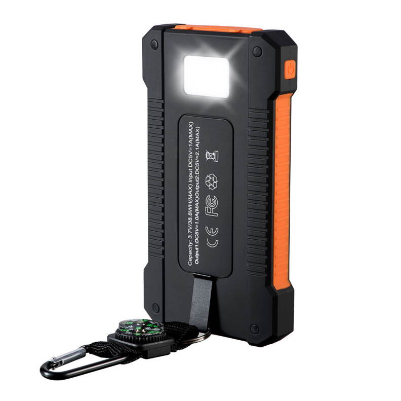 Solar Power Bank 10000mAh Double USB Solar Batterycharger External Battery Portable Charger Bateria Externa Pack for smart phone