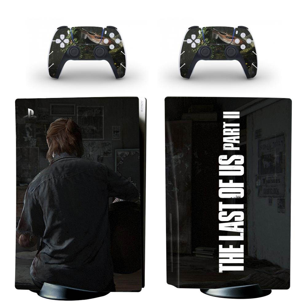 The Last of Us PS5 Standard Disc Edition Skin Sticker Decal Cover for PlayStation 5 Console and 2 Controllers PS5 Skin Sticker