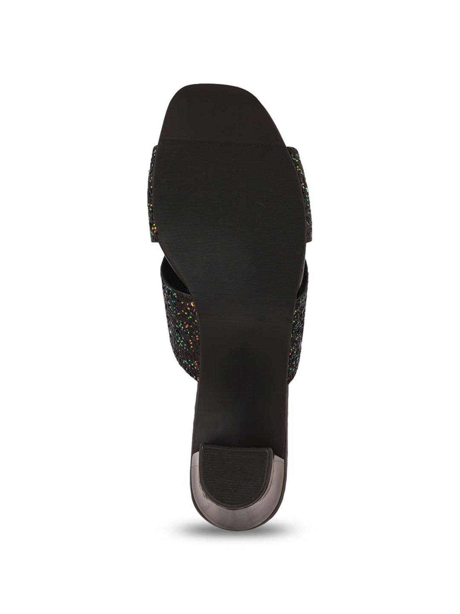 Pelle Albero Women's Black Cross Strap Sandal