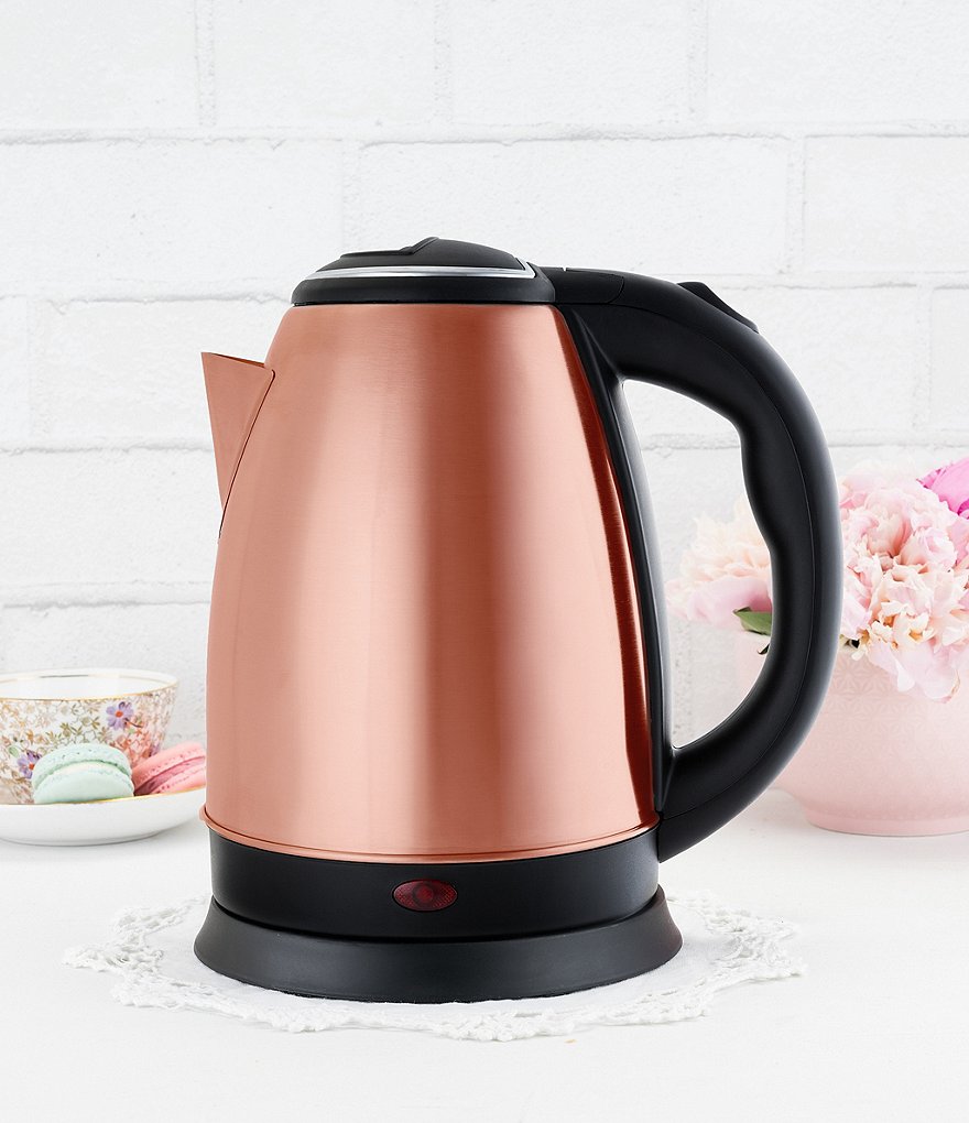 Pinky Up Parker Rose Gold Electric Tea Kettle