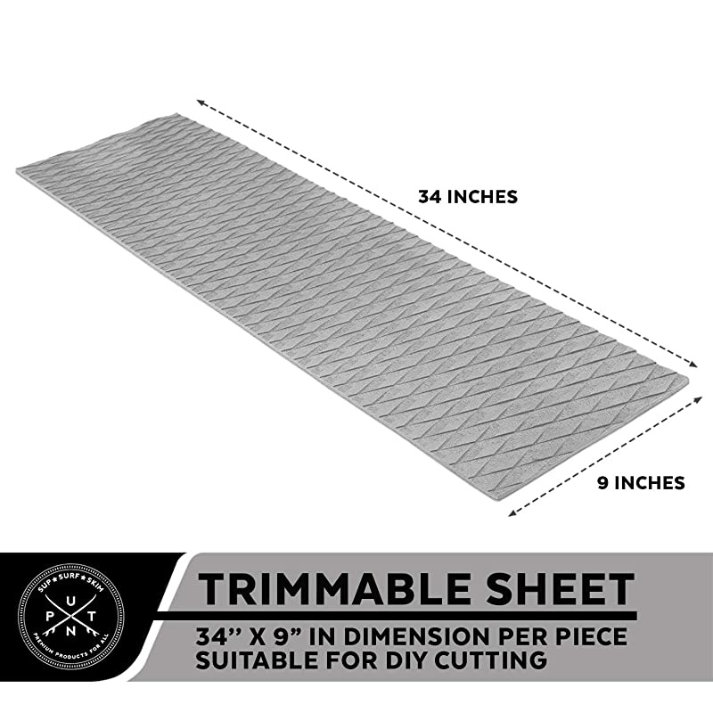 Slip Traction Mat - -Skid Marine Boat Flooring & Paddleboard Grip Pad - Versatile Mats for Paddle Board, Kayak, Surfboard, Skimboard, SUP & Deck Floor Padding - Customizable 3M EVA Foam Sheet