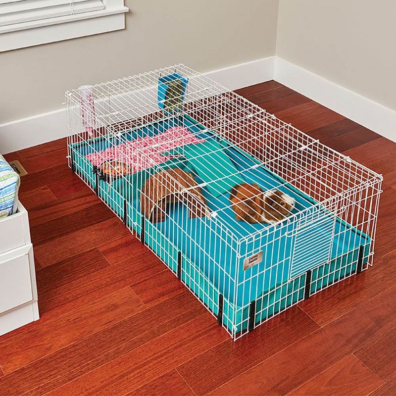Trixie 2-Story Rabbit Hutch - Medium - Brown/White