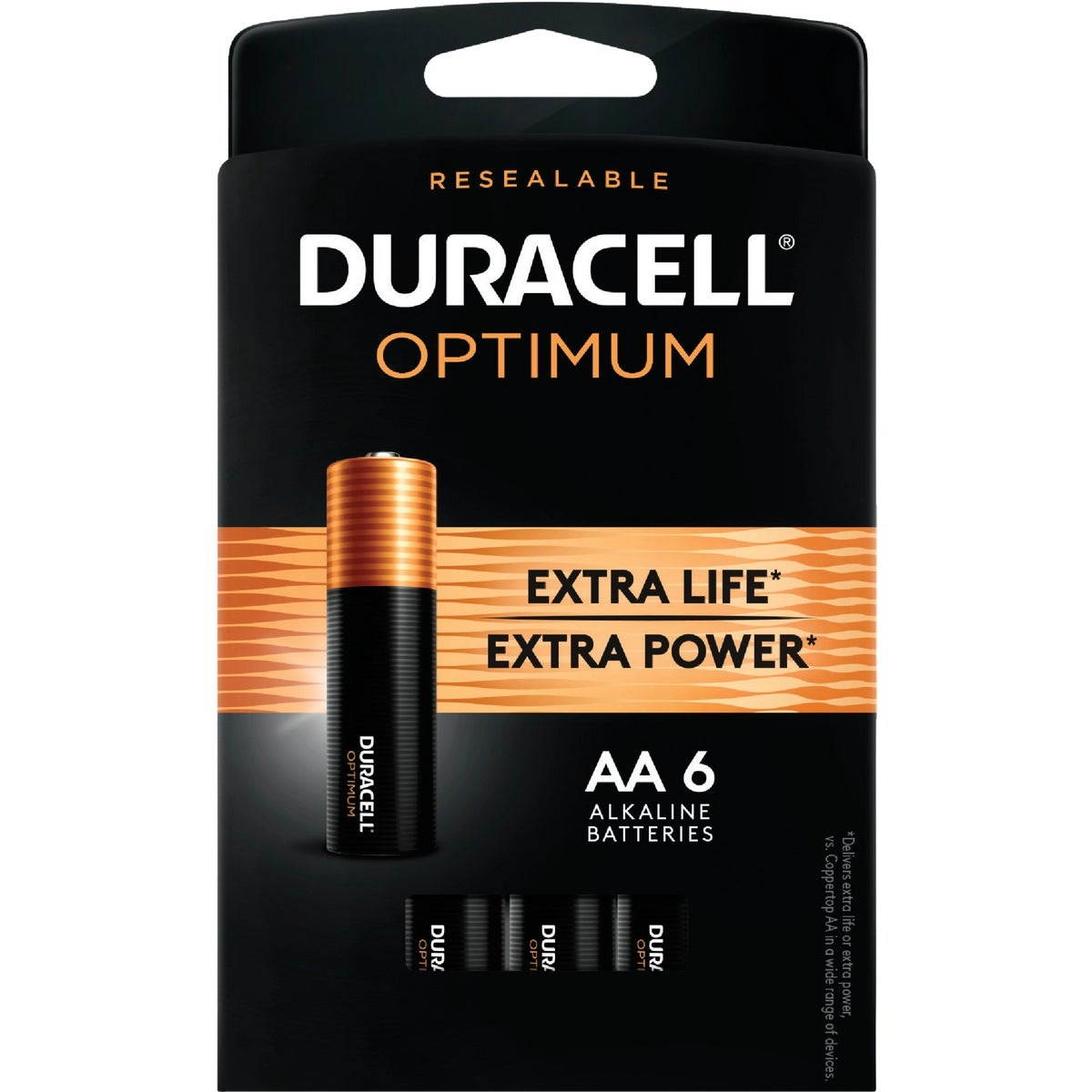 Duracell Optimum AA Batteries, Pack of 6