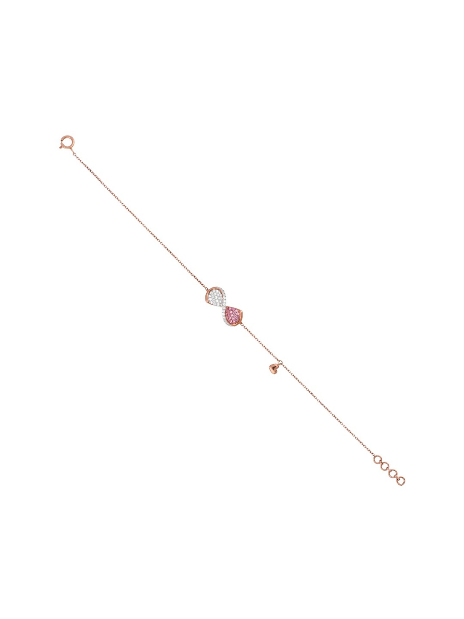 Mia by Tanishq Cupid Charm 14k Gold & Diamond Bracelet for Women