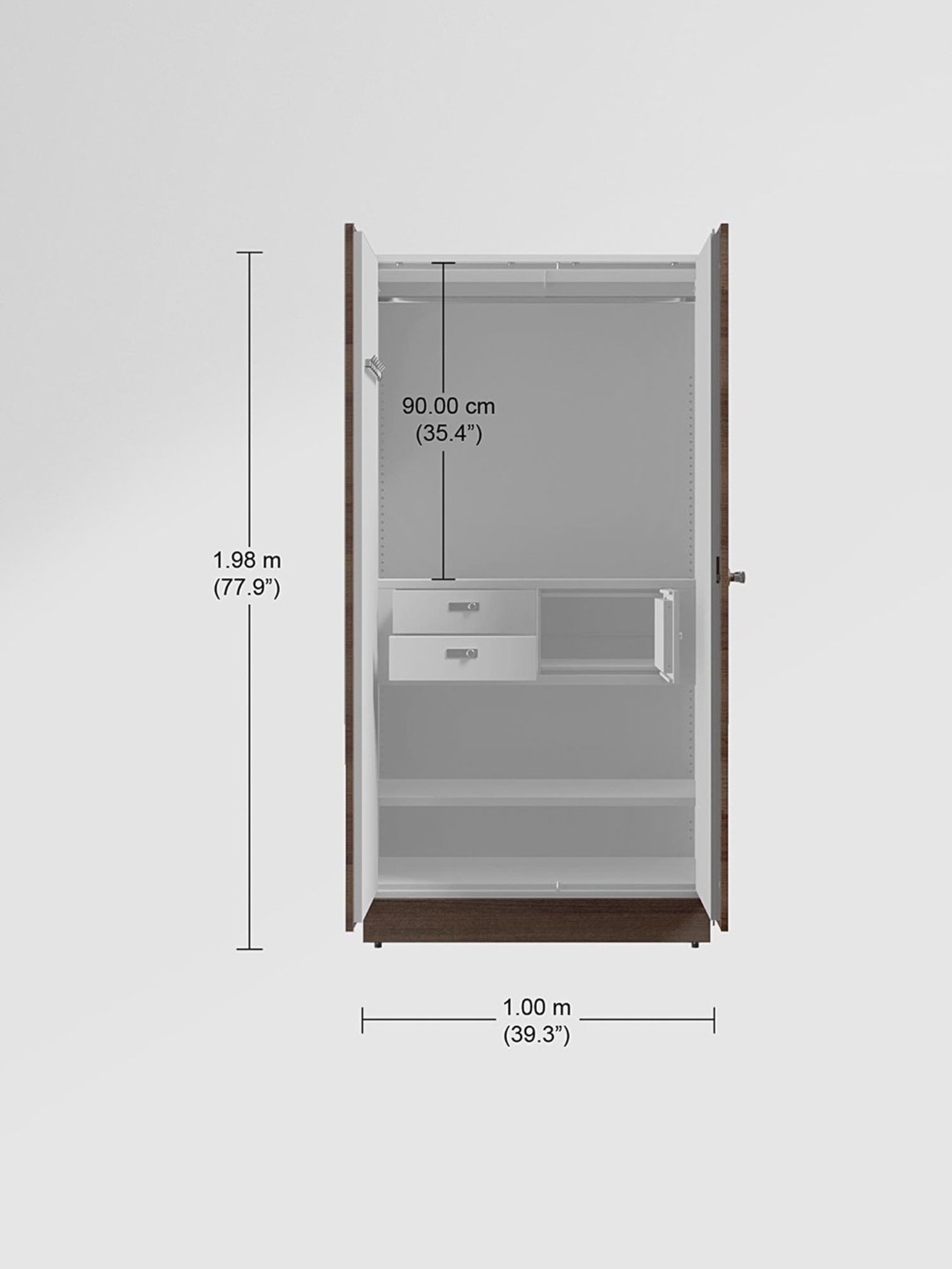 Home Basics 5 Dual Hook Chrome Plated Steel Over the Door Hanging Rack