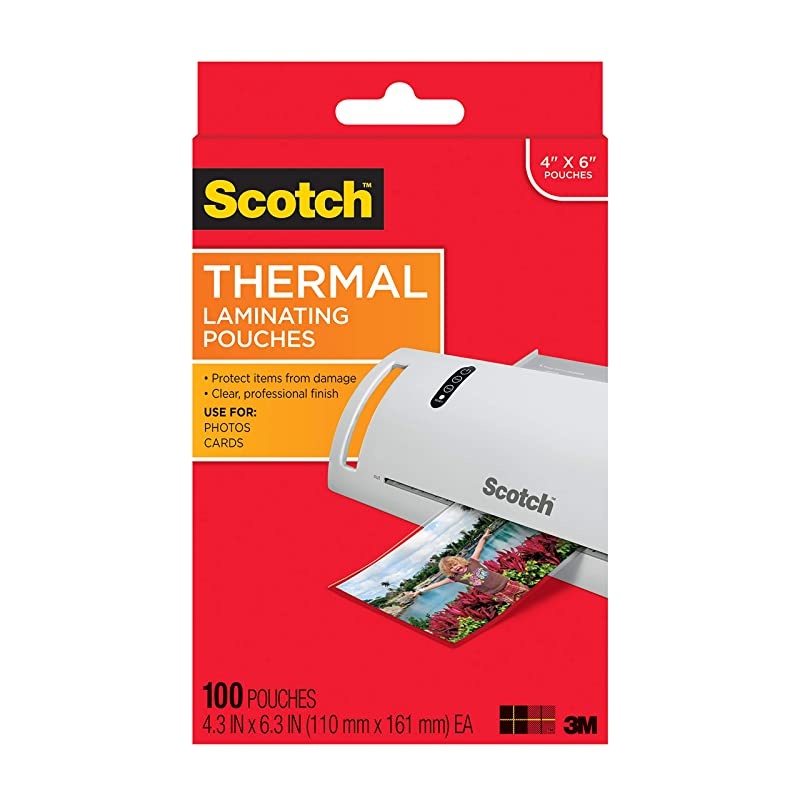 Thermal Laminating Pouches 5 Mil Thick for Extra Protection 43 Inches x 63 Inches 100 Pouches TP5900100