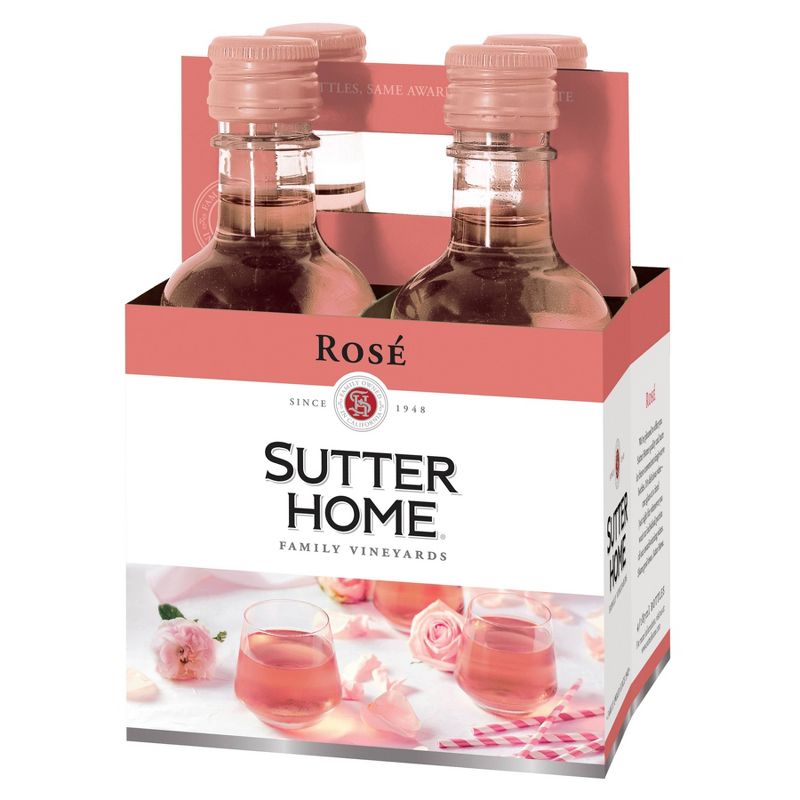 Sutter Home Rosé Wine - 4pk/187ml Bottles