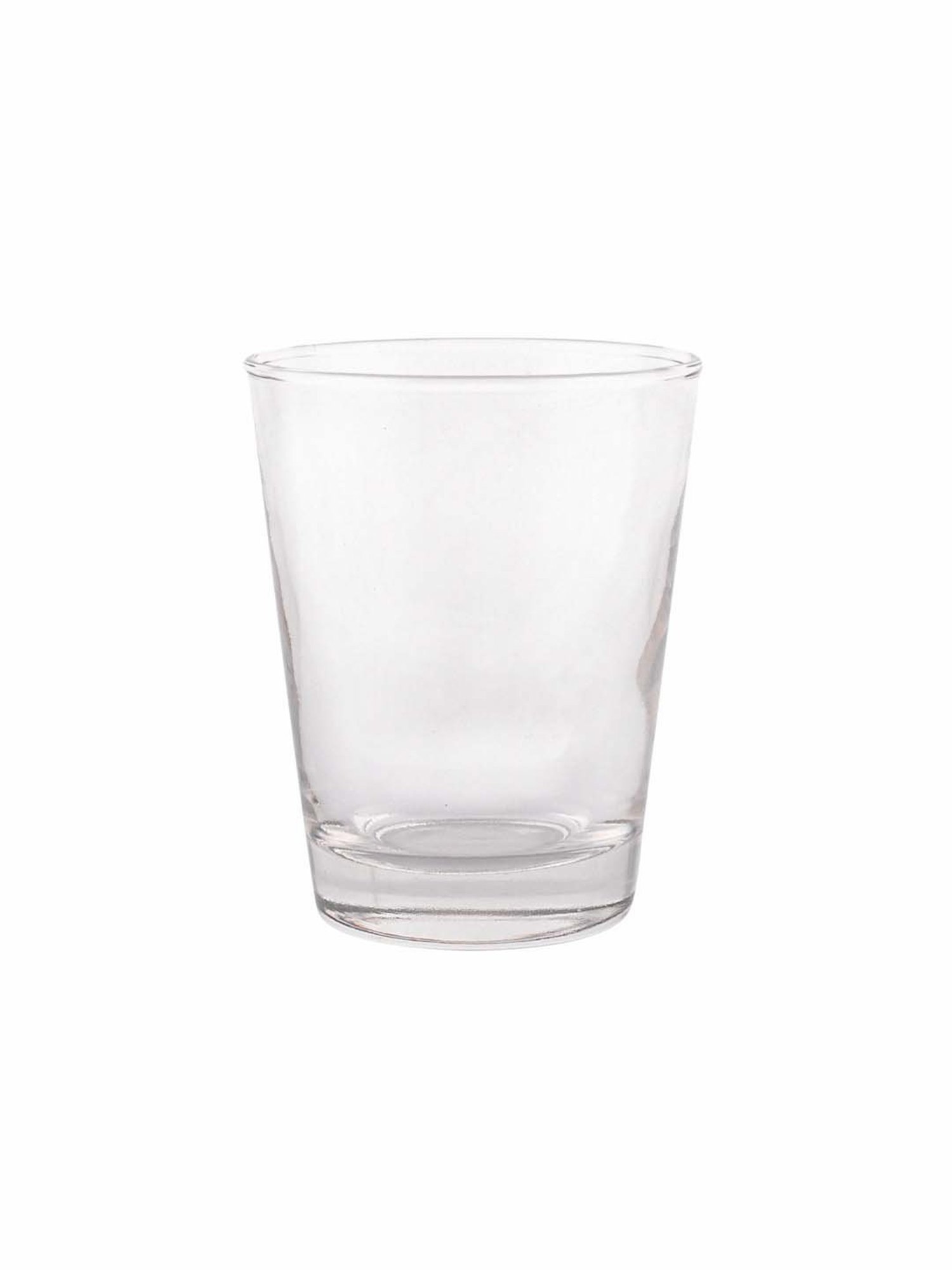 Goodhomes DUROBOR Transparent Glass Dallas Conique Drinking Glasses (220 ml) - Set of 6