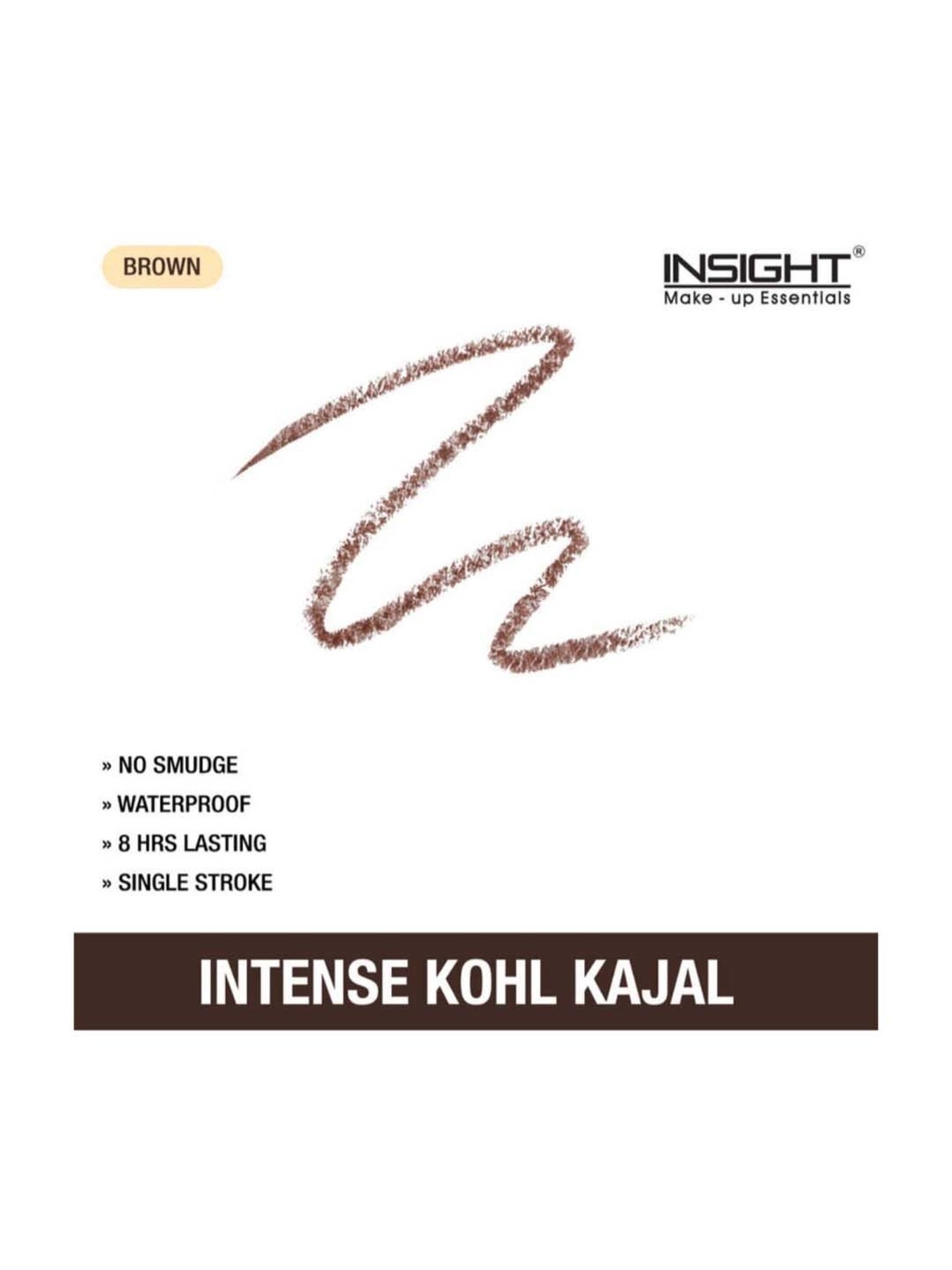 Insight Cosmetics Intense Kohl Kajal Brown - 0.35 gm
