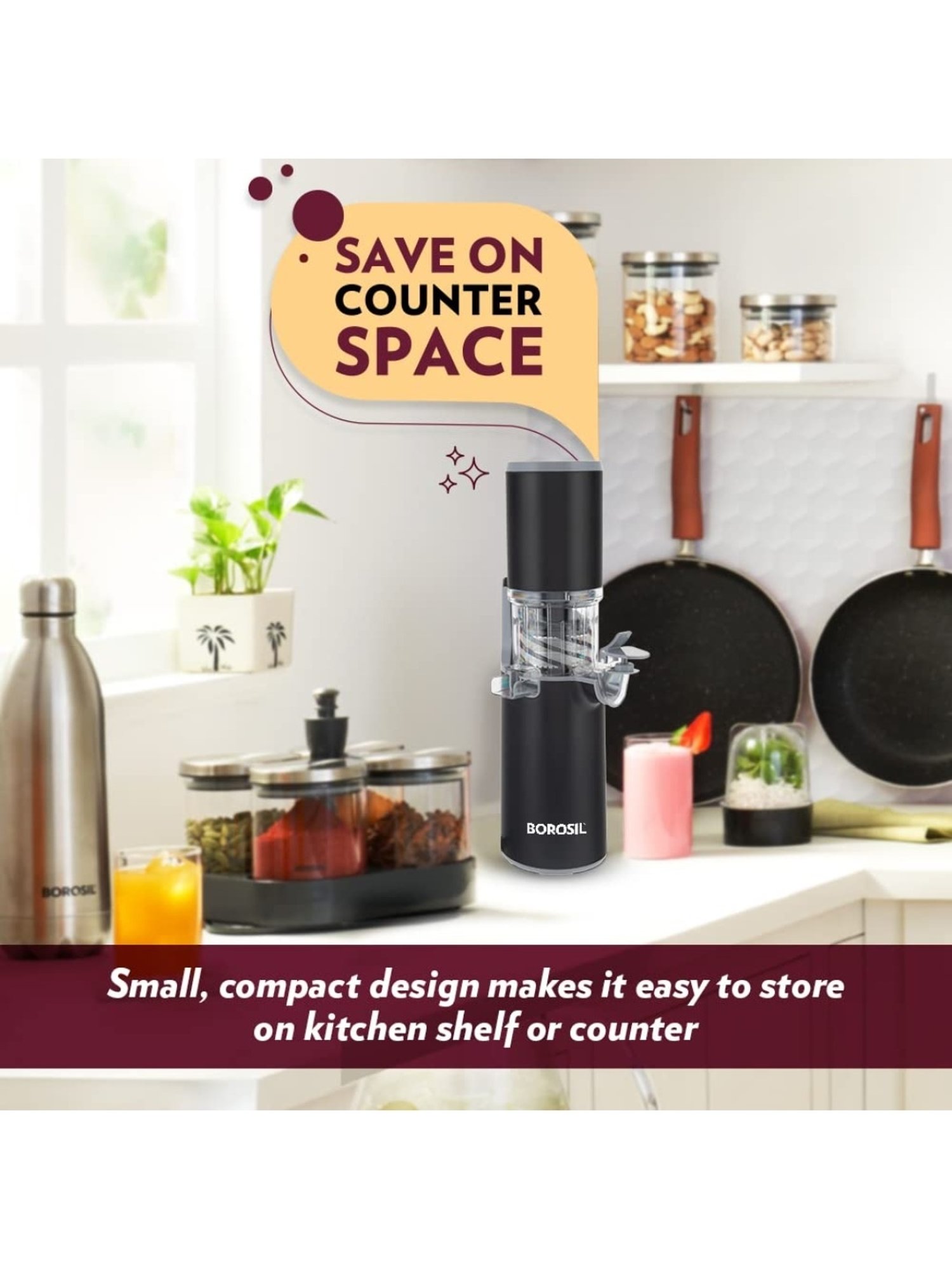 BLACK+DECKER BXCJ0101IN Citrus Juicer 30 Watt 1L (White)