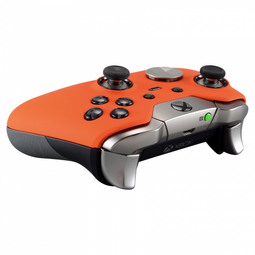 "Soft Touch Orange" Xbox One ELITE Rapid Fire Modded Controller 40 Mods for COD BO3, Destiny, GOW 4 Quickscope, Jitter, Drop Shot, Auto Aim, Jump Shot, Auto Sprint, Fast Reload and Much More