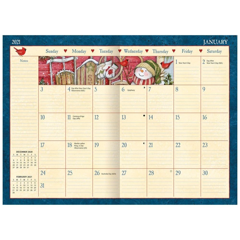 Lang Companies,  Heart & Home Monthly Planner by Susan Winget 2021