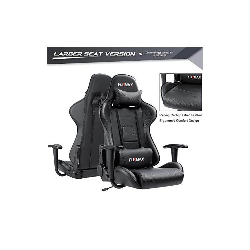 100 Racing Style Gaming Chair, in Black (RSP-100-BLK)