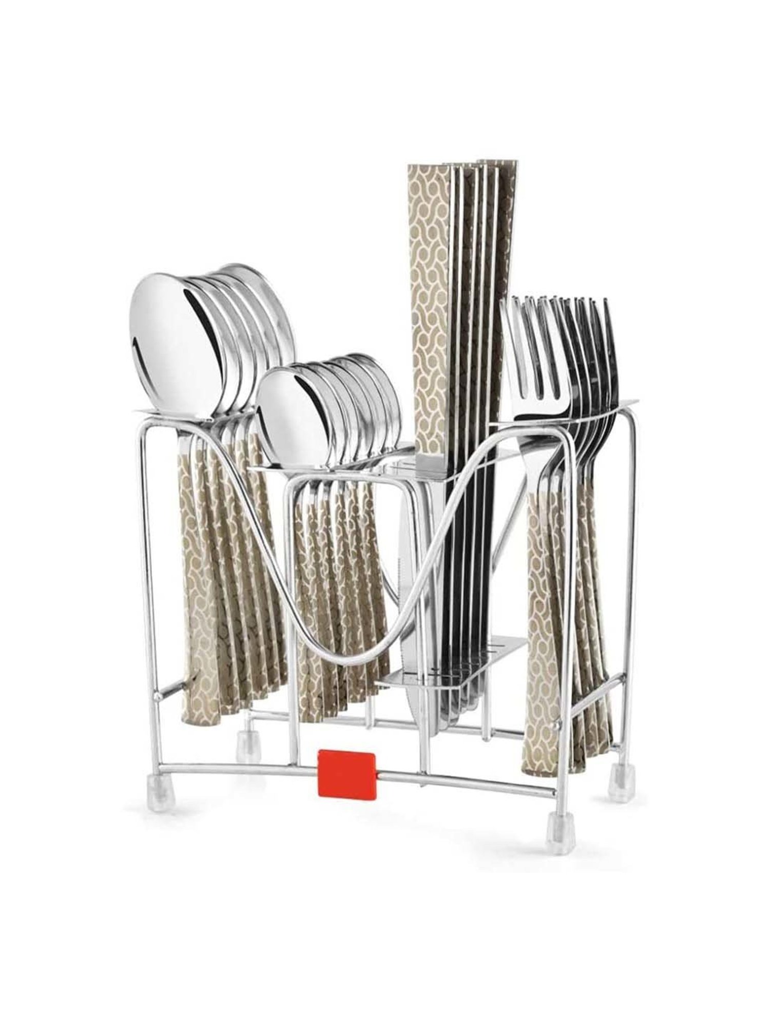 FnS Pacific Silver Stainless Steel Cutlery - Set of 24