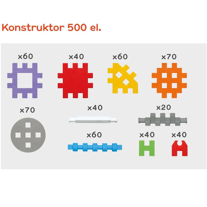 ECR4Kids Mini Waffle Blocks Konstructors - 500 Piece