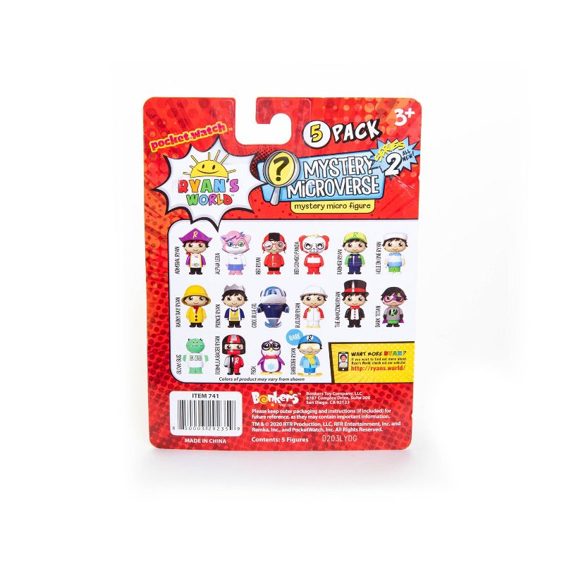 Ryan's World Mystery Microverse Mystery Micro Figure - 5pk