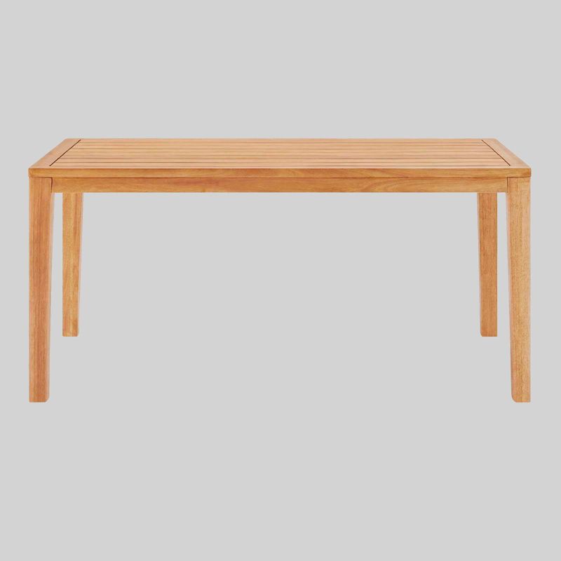 Renaissance Square Outdoor Patio Stacking Table - Gray - Vifah