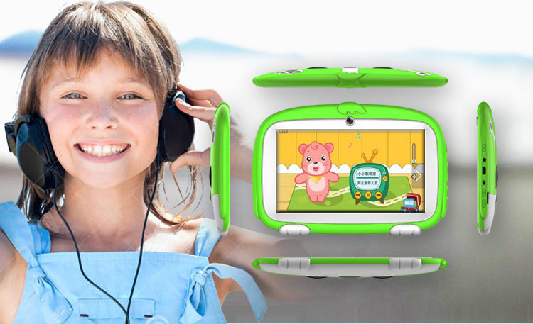 Mini Tablet 7 Inch Colorful Mini Baby 1.66GHz 7 Inch 5-7 hours Tablet Green TABLET-T104-G
