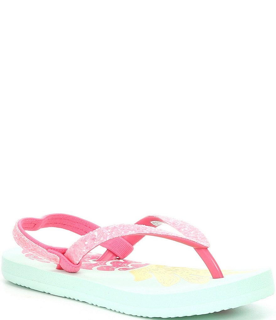 Reef Girls' Little Stargazer Pineapple Flip Flops (Infant)