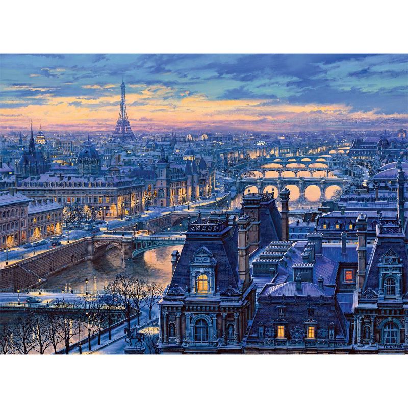 Buffalo Games Night and Day: Spanning the Seine Jigsaw Puzzle - 1000pc
