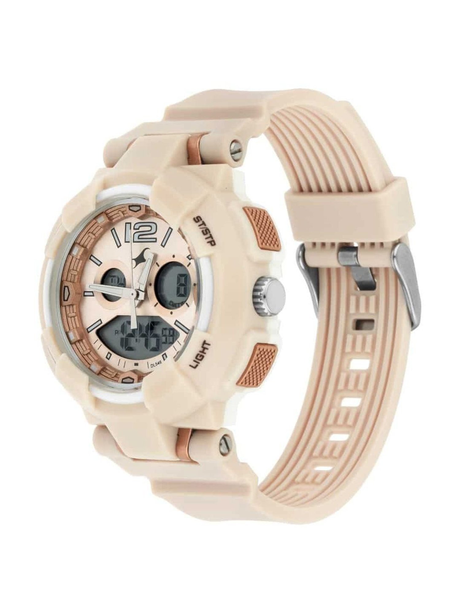 Fastrack NR68016PP03 Street Line Analog Digital Watch for Women