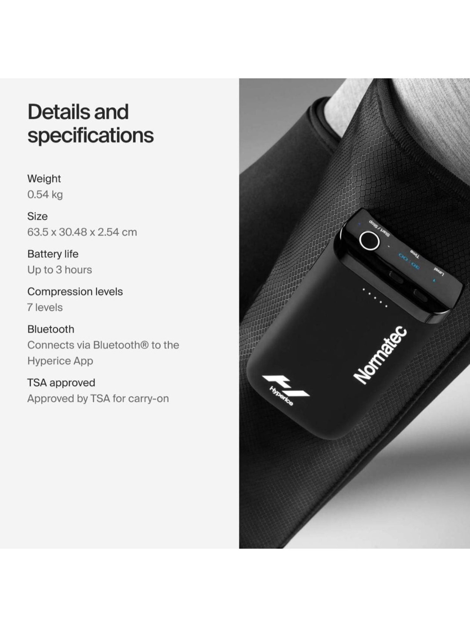 Hyperice Normatec Go, Portable Leg/Calf Portable Massager