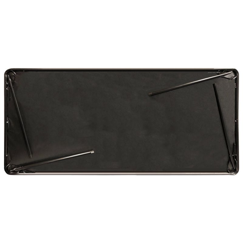 20" x 48" Folding Table Black - Plastic Dev Group
