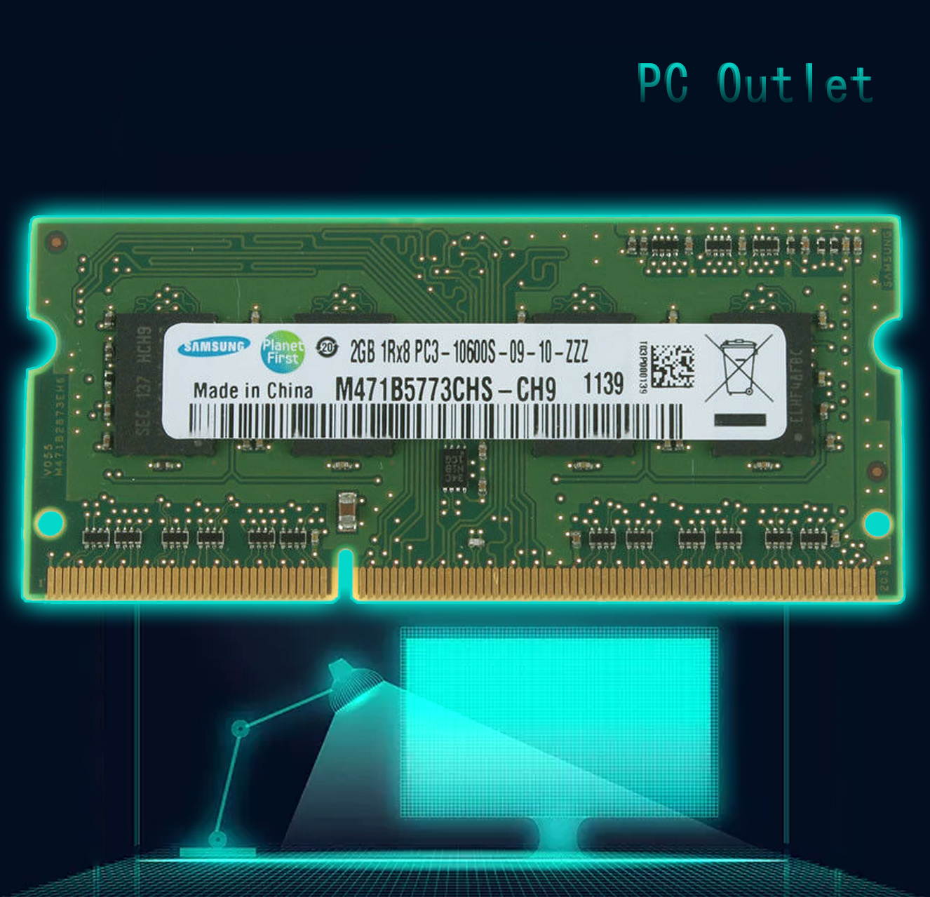 For Samsung M471B577CHS-CH9 RAM  2GB  204-PIN DDR3 SO-DIMM 10600S  Laptop Memory Lot