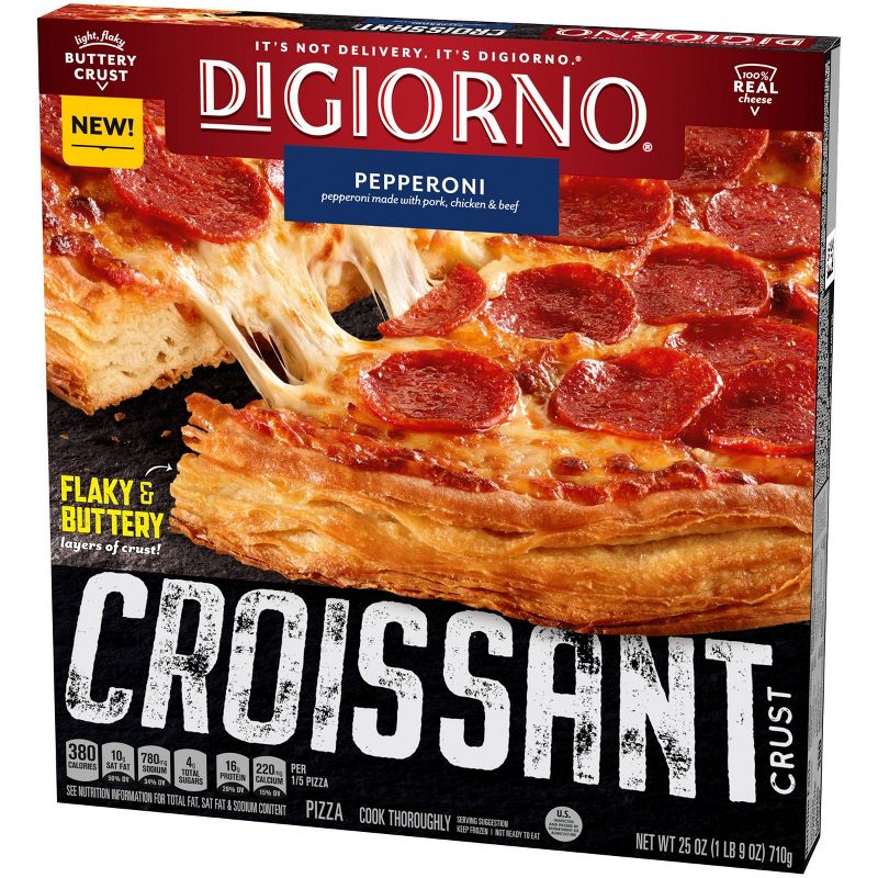 DiGiorno Pepperoni Frozen Pizza with Croissant Crust - 25oz