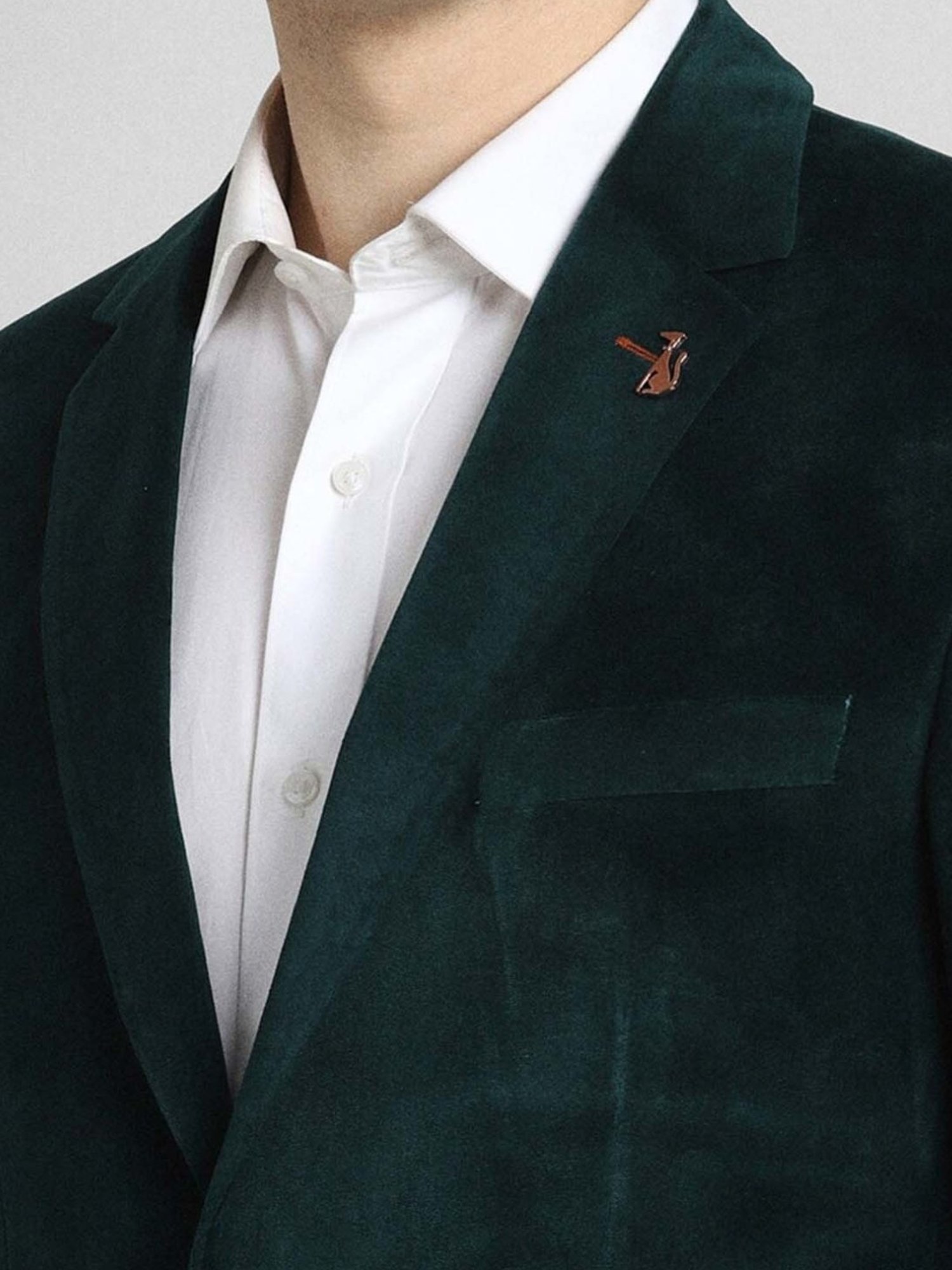 Simon Carter London Green Regular Fit Blazer