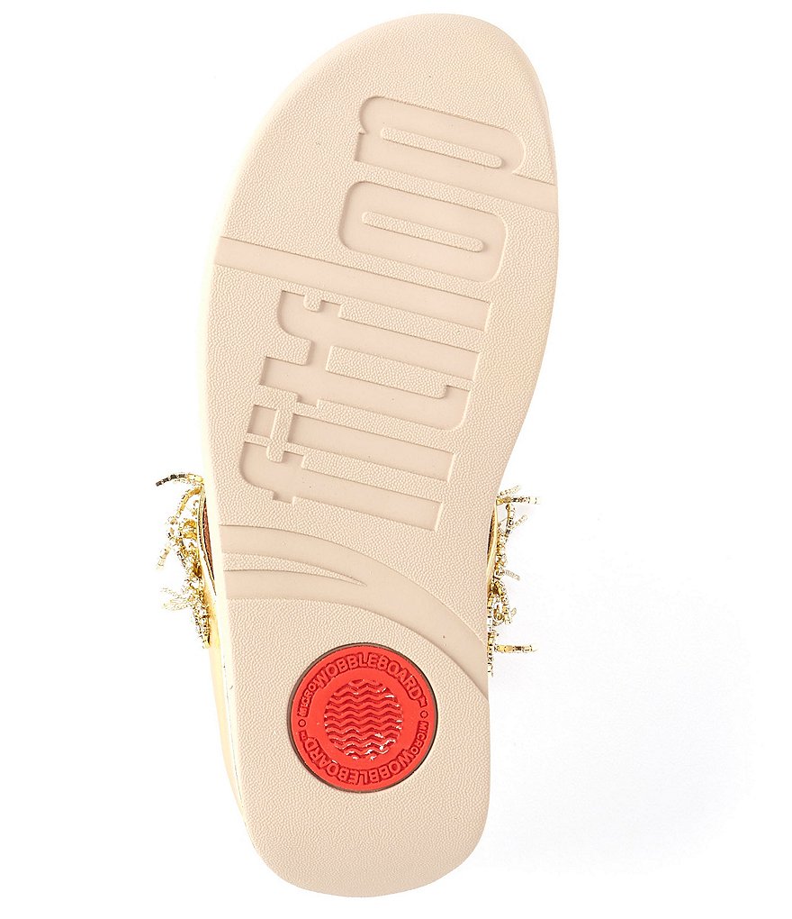 FitFlop Chandelier Crystal Embellished Toe Post Sandals