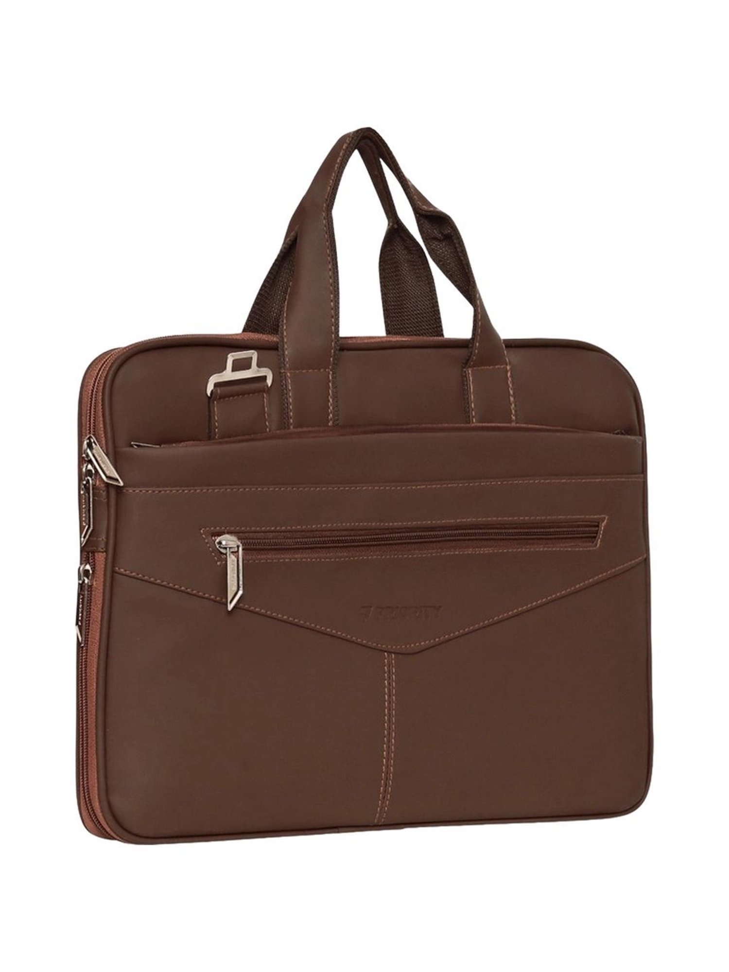 Priority Brown Synthetic Large Messenger Bag