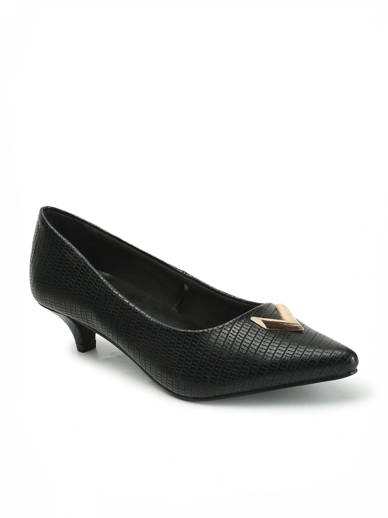 Carlton London Women's Black Casual Pumps