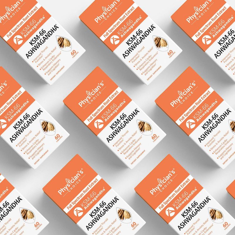 Physician's Choice Ashwagandha KSM-66 Capsules - 60ct