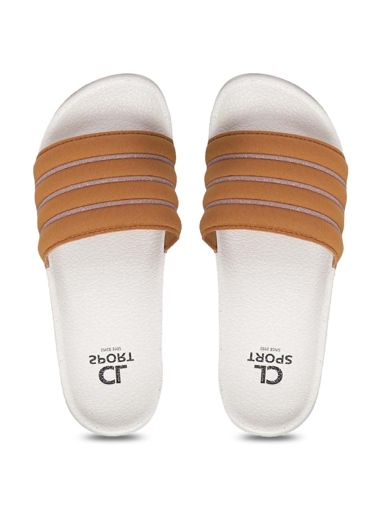 Carlton London Women's Tan Slides