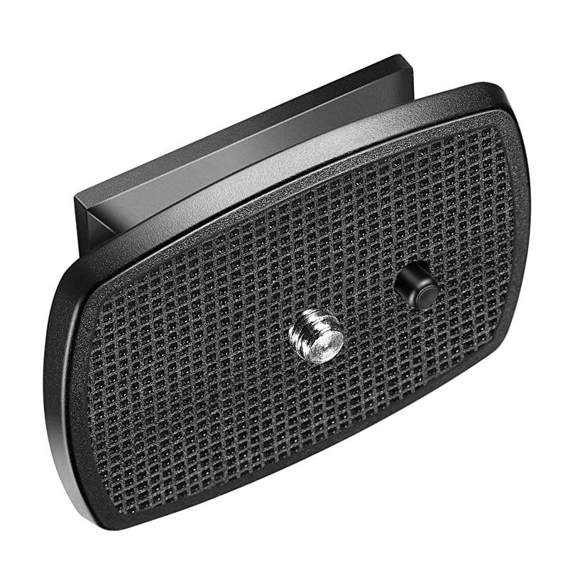 2Pack Black Quick Shoe QR Plate Tripod Head with AntiSlip Rubber Pads for  SAB264 and SAB234 Tripods Made of ABS Plastic Material