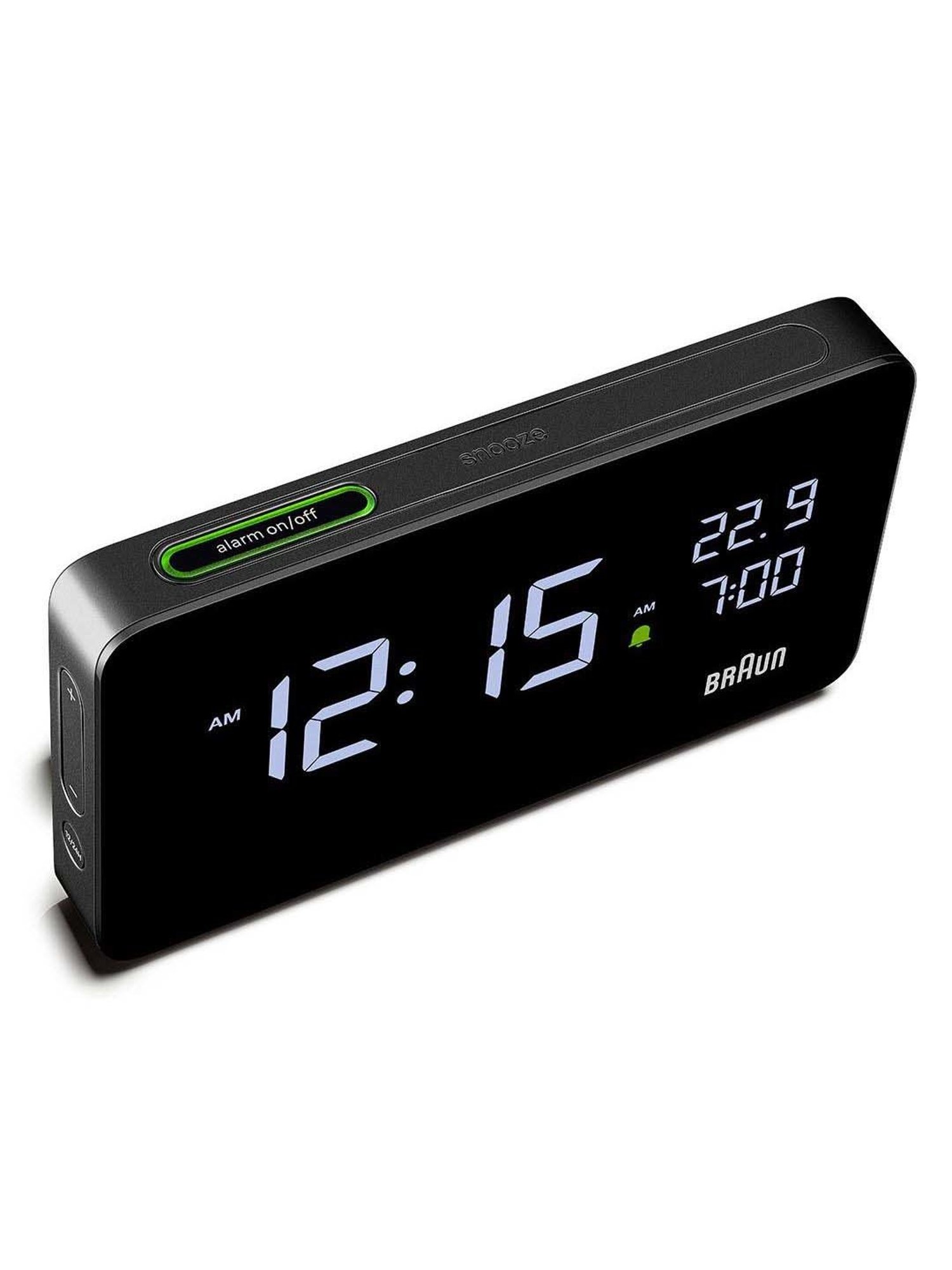 Braun Black Classic Large Analog Wall Clock With Silent Sweep Movement