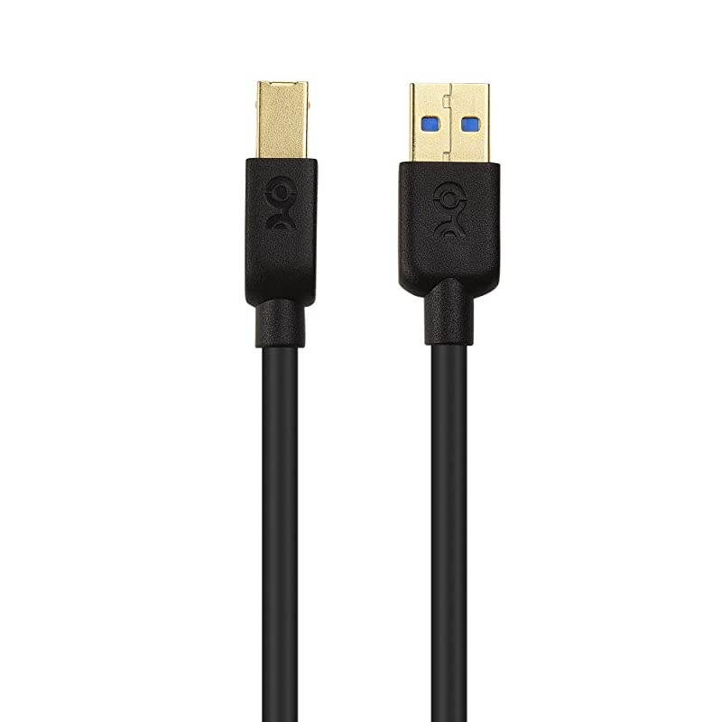 SuperSpeed USB 30 Type A to B in Black 10 Feet