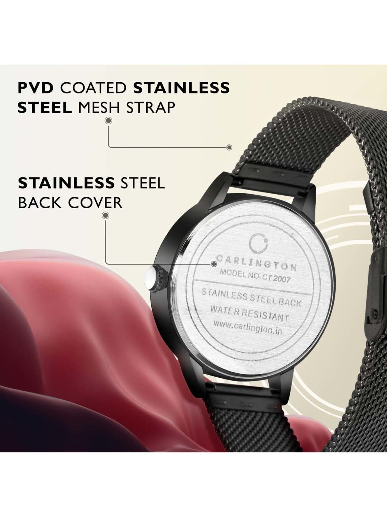 CARLINGTON CT 2007 Analog Watch for Women