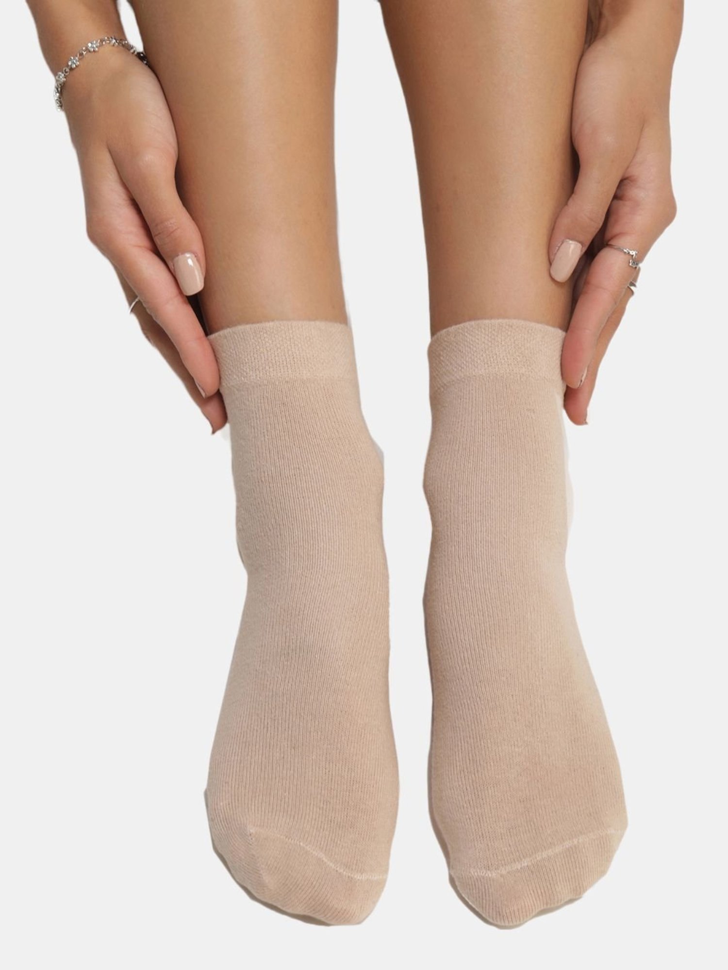 NEXT2SKIN Black & Beige Socks - Pack of 3