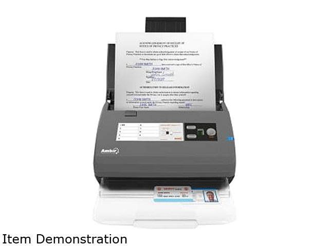 Ambir ImageScan Pro 830ix Sheetfed Scanner - 600 dpi Optical