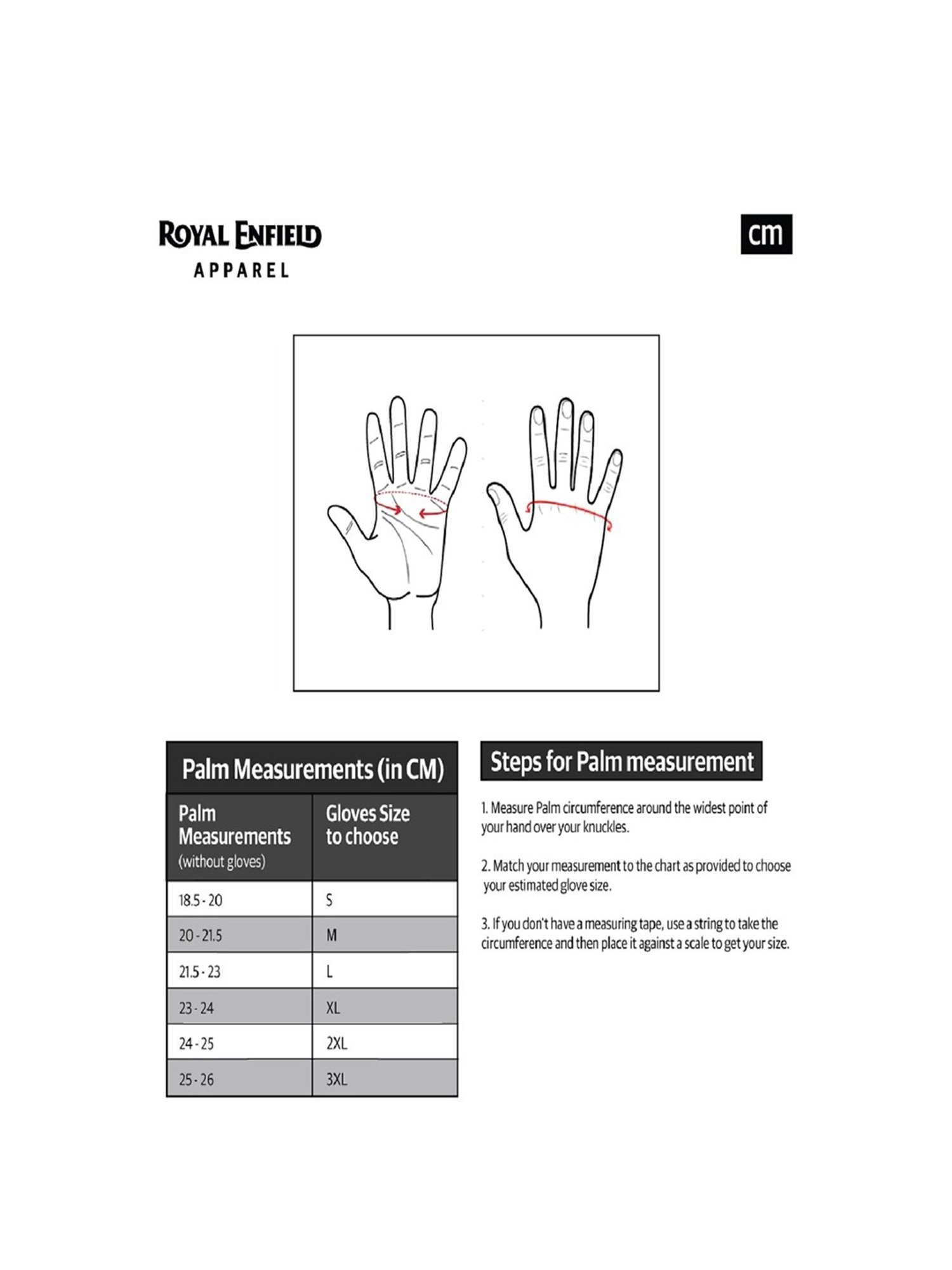 Royal Enfield Black Leather Solid Gloves