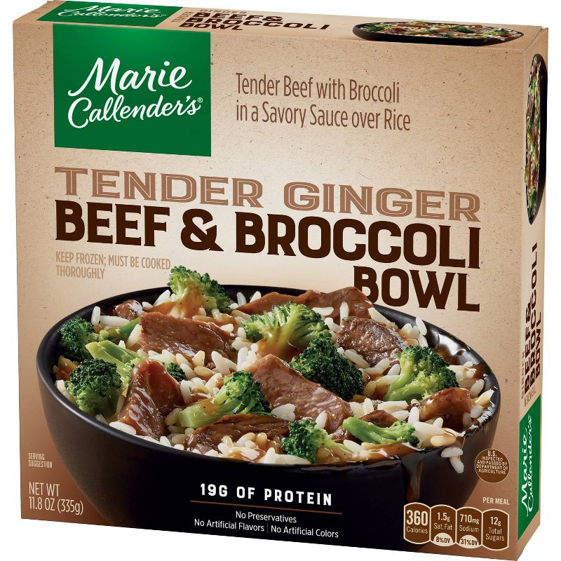 Marie Callender's Frozen Tender Ginger Beef & Broccoli Bowl - 11.8oz