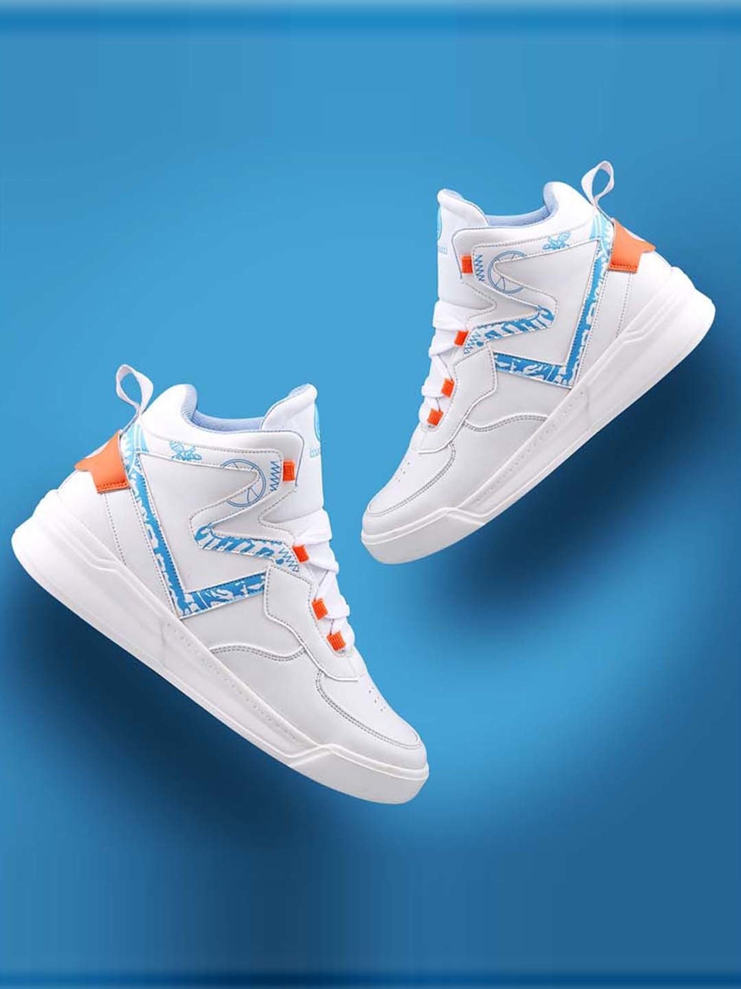 Bacca Bucci Men's SKYLINE White Ankle High Sneakers