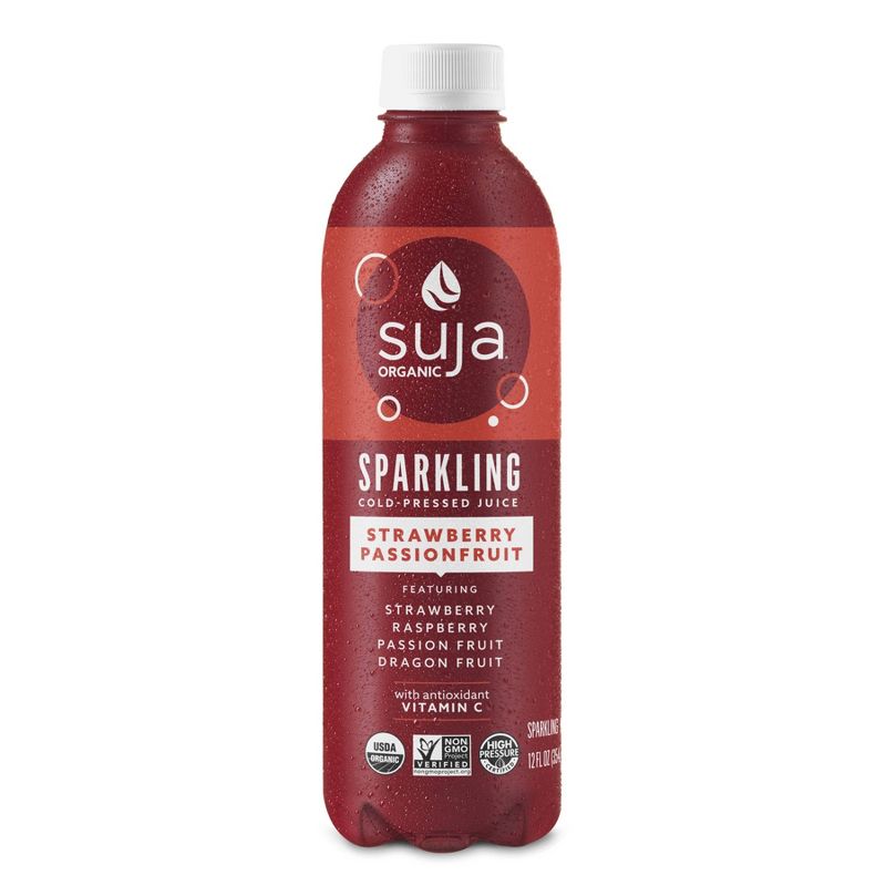 Suja Organic Sparkling Juice Strawberry Passionfruit - 12 fl oz