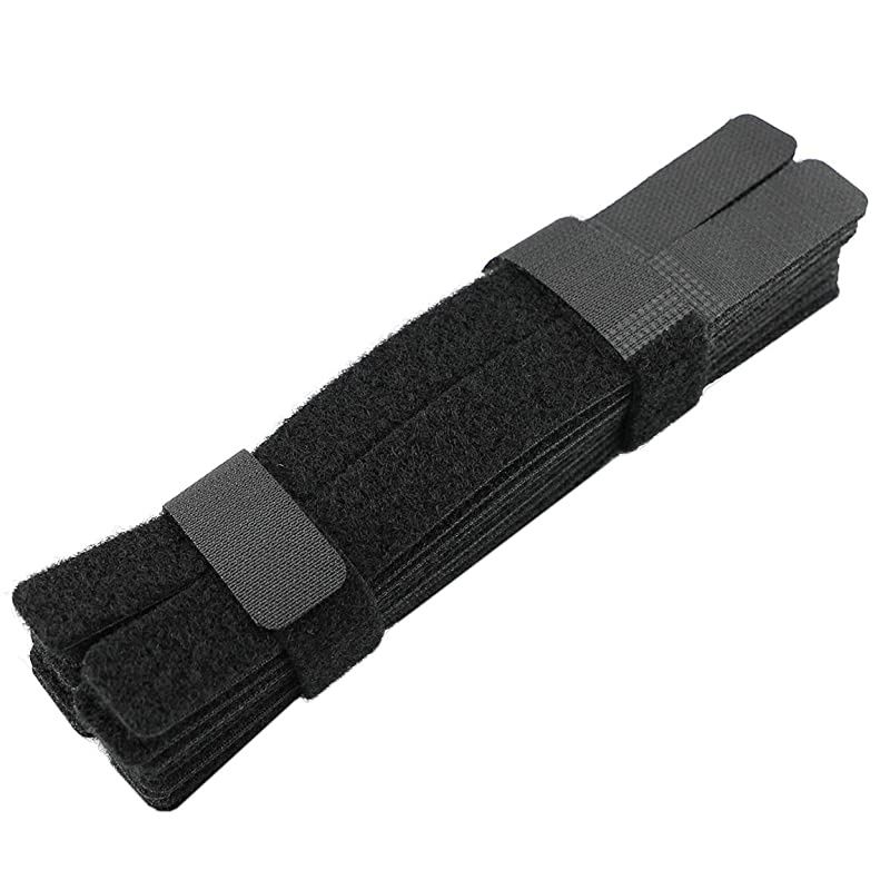 50 PCS Reusable Fastening Cable Ties, Microfiber Cloth 6-Inch Hook and Loop Cord Ties for Tablet Laptop PC TV Home Office Electronics Wire -5 Colors