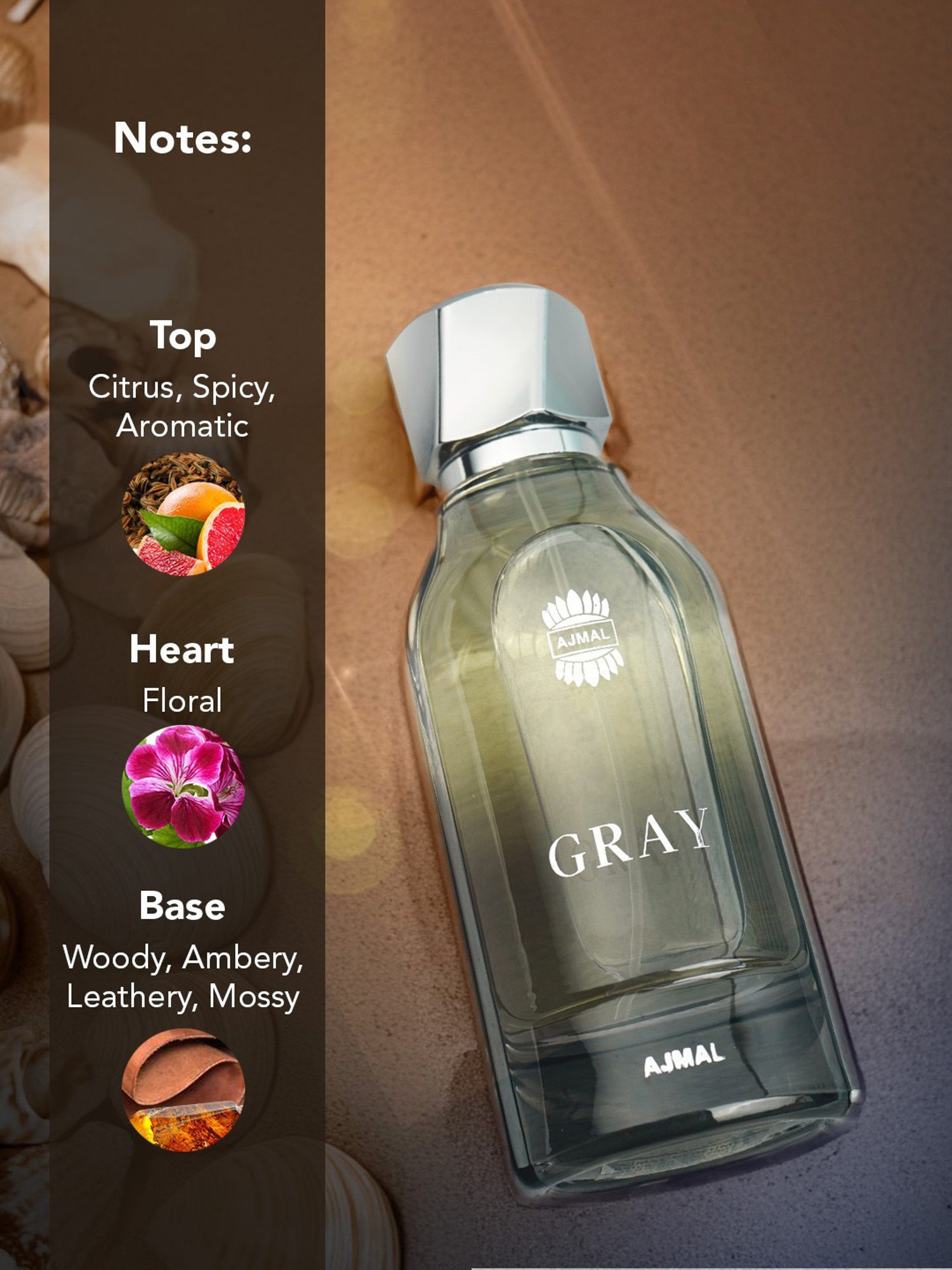 Ajmal Gray Eau de Parfum for Men - 100 ml