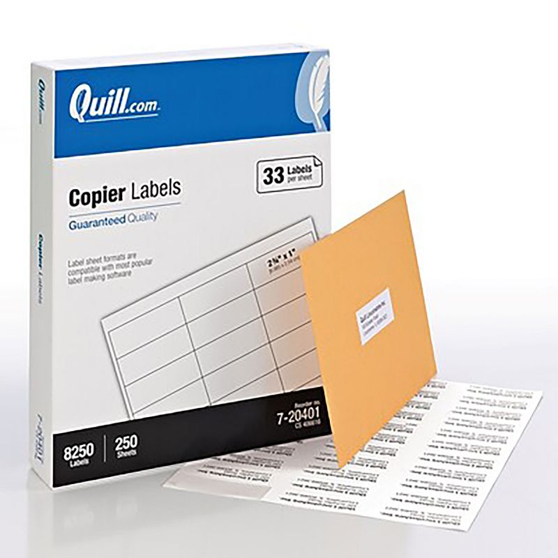 MyOfficeInnovations Laser/Inkjet Address Labels 1" x 2 5/8" Clear 30 Labels/Sheet 575748